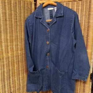 Roman's Blazer Blazer Jacket Wash Denim Size M/44